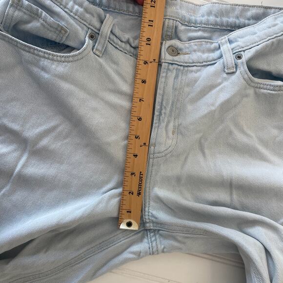 Old Navy Mid Rise Baggy Straight Light Wash Denim Jeans Size Womens 14 - Picture 7 of 9